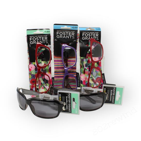 5 Pair FosterGrants Reading Glasses Sunglasses +1.50 +2.00 - Picture 6 of 7